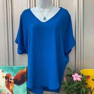 New Beautiful Blue Lush Blouse